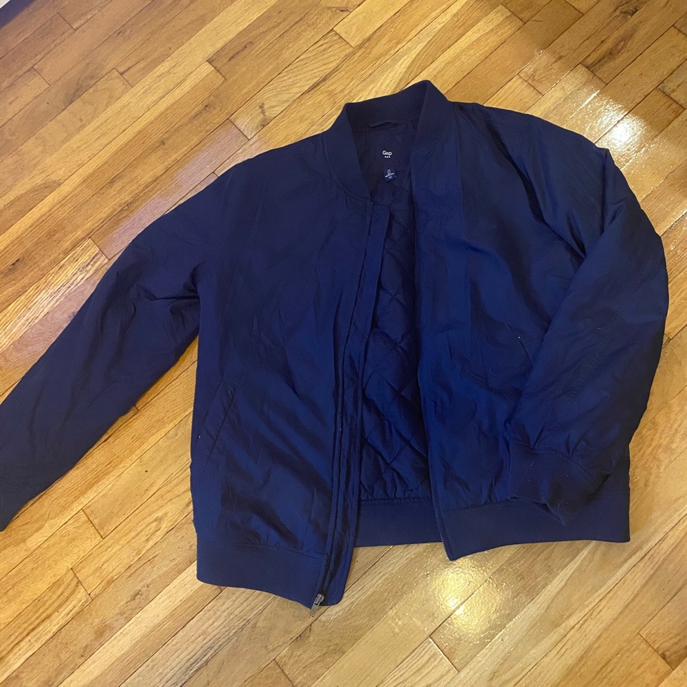 Navy bomber style Gap jacket large